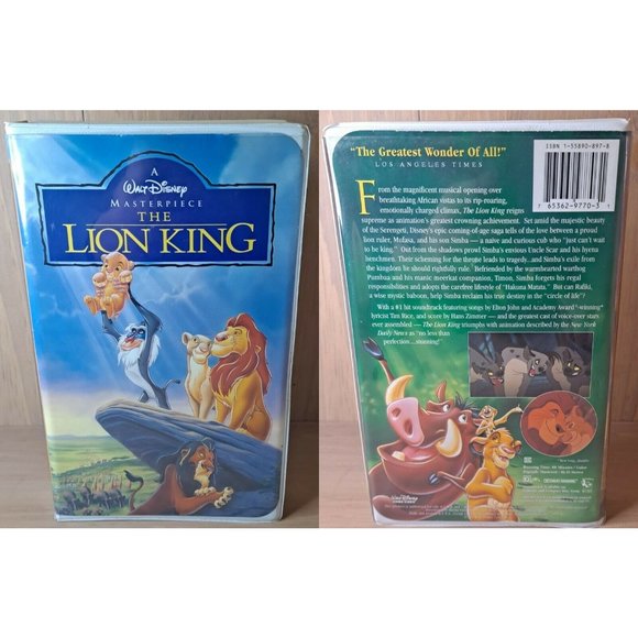 Disney The Lion King 1 and 2 VHS Movies Clamshells Lot of Two - Picture 3 of 11